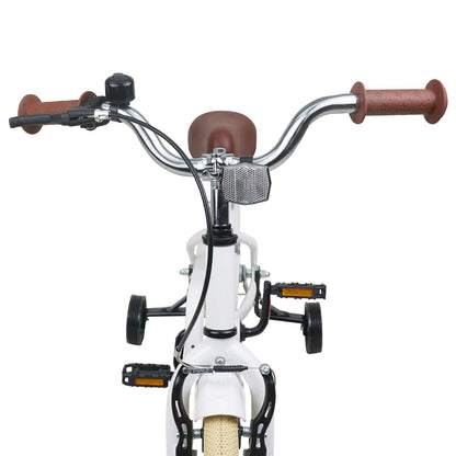 vidaXL Kids Bike 12 Inches for 2-4 Years Old White
