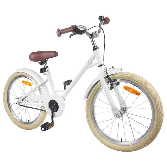 vidaXL Kids Bike 20 Inches for 6-11 Years Old White