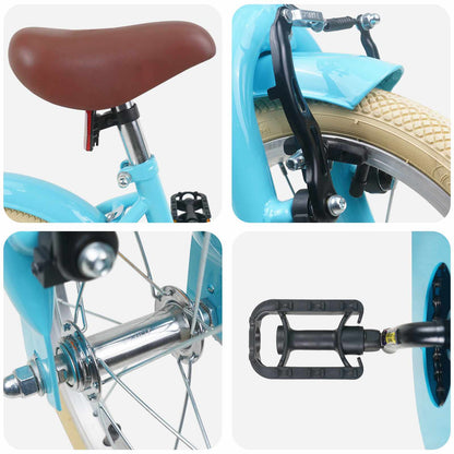 vidaXL Kids Bike 14 Inches for 3-5 Years Old Light Blue