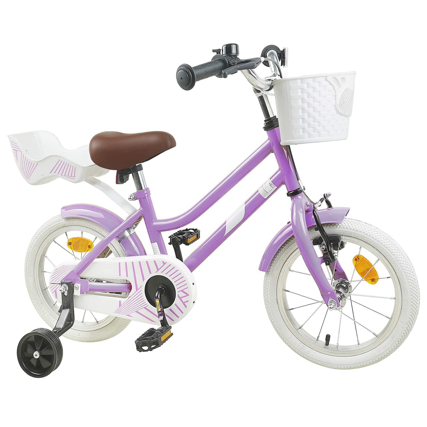 vidaXL Kids Bike 12 Inches for 2-4 Years Old Purple