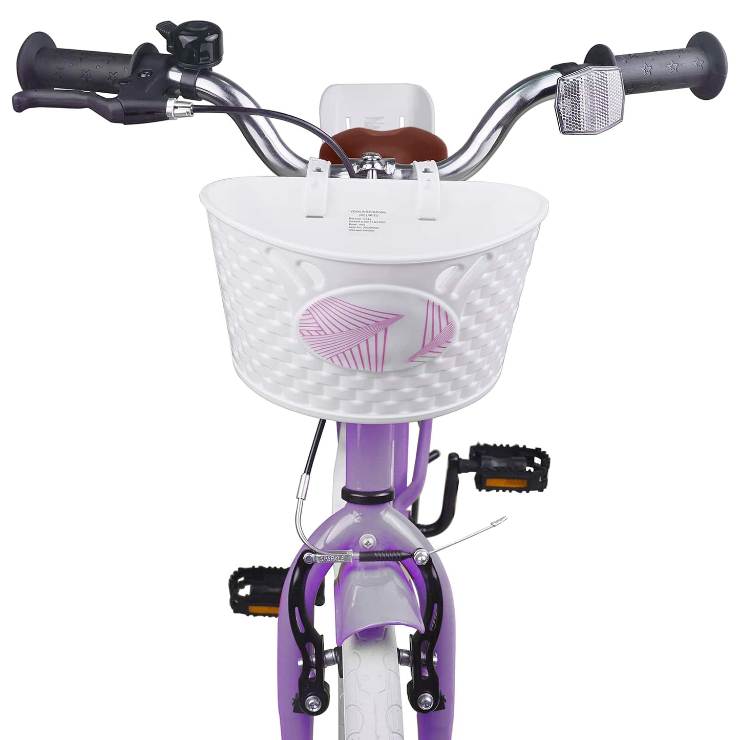 vidaXL Kids Bike 18 Inches for 5-7 Years Old Purple