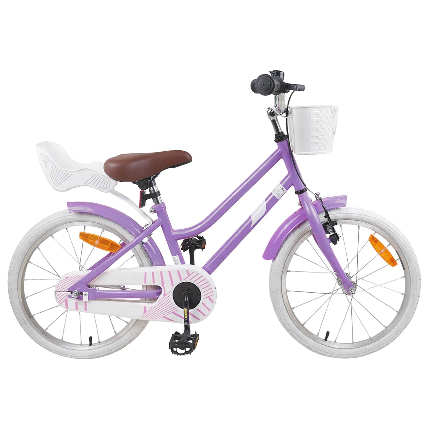 vidaXL Kids Bike 18 Inches for 5-7 Years Old Purple
