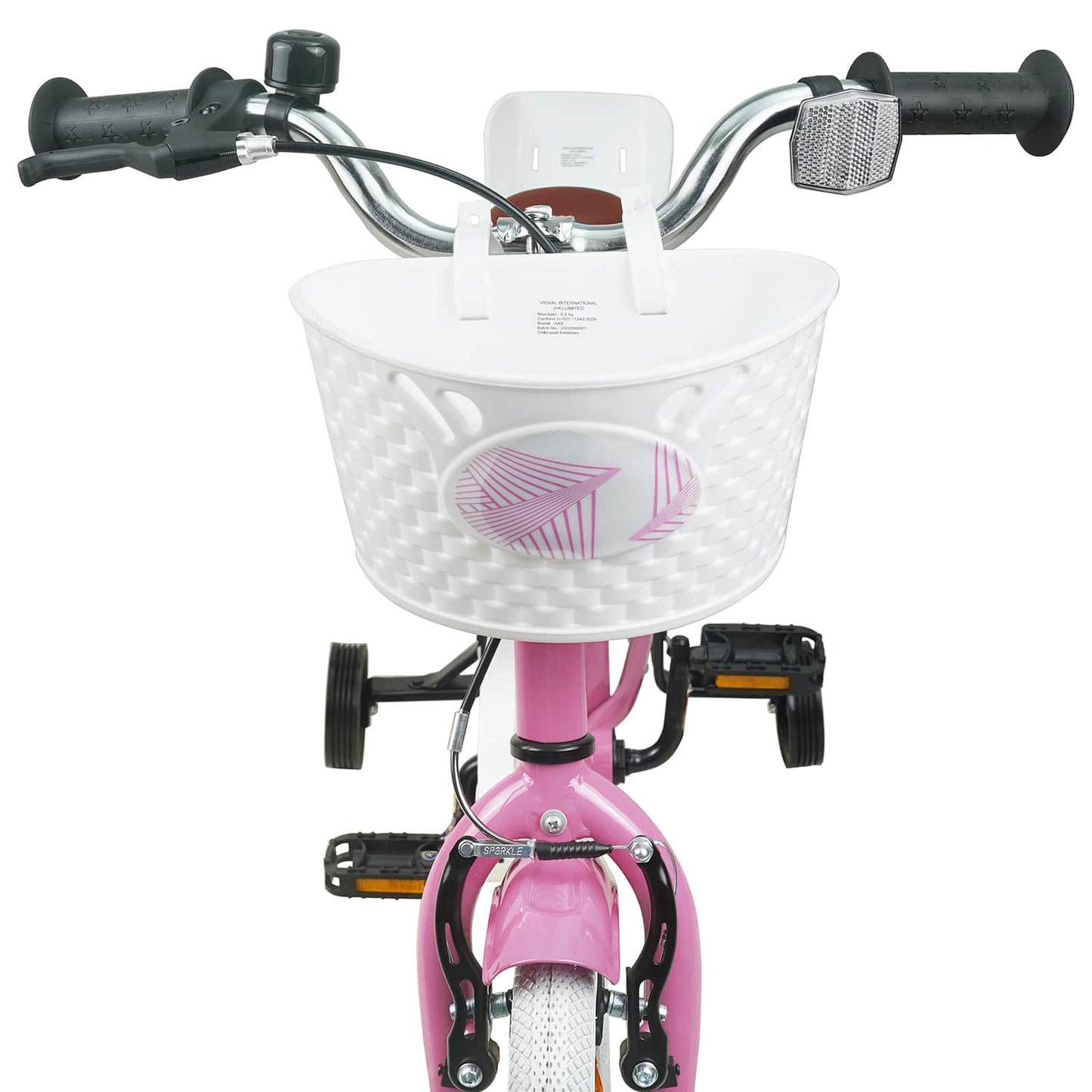 vidaXL Kids Bike 16 Inches for 4-6 Years Old Light Pink