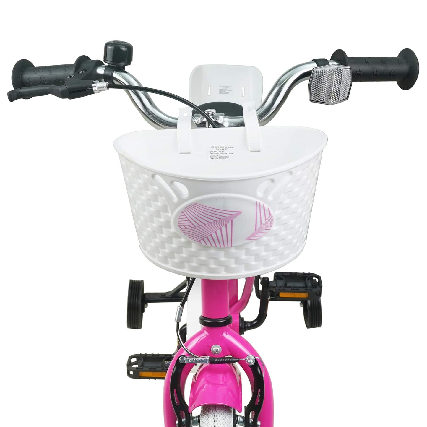 vidaXL Kids Bike 12 Inches for 2-4 Years Old Dark Pink
