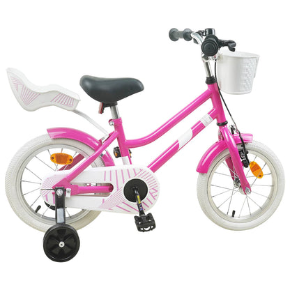 vidaXL Kids Bike 12 Inches for 2-4 Years Old Dark Pink
