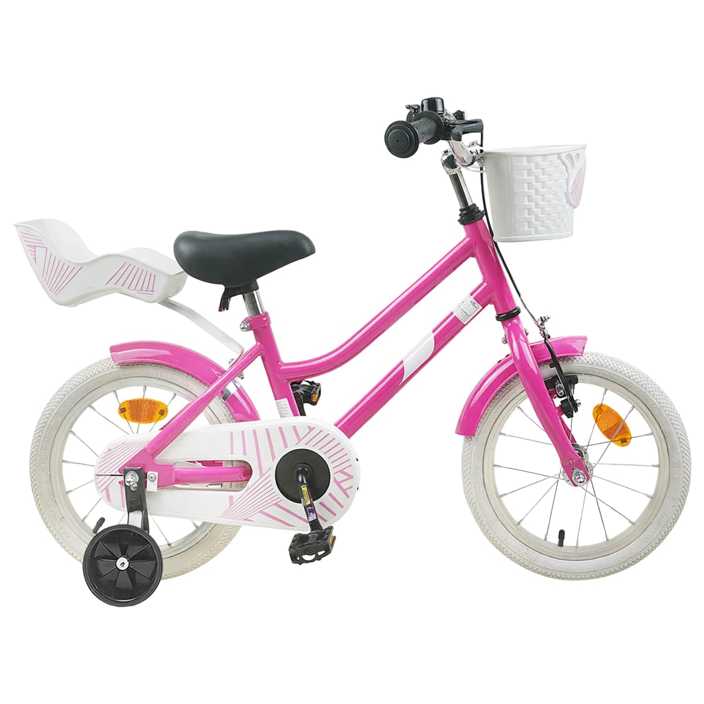 vidaXL Kids Bike 12 Inches for 2-4 Years Old Dark Pink