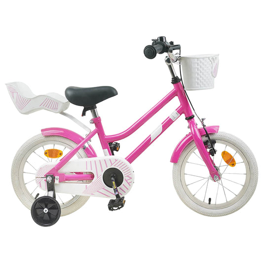 vidaXL Kids Bike 12 Inches for 2-4 Years Old Dark Pink