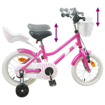 vidaXL Kids Bike 16 Inches for 4-6 Years Old Dark Pink