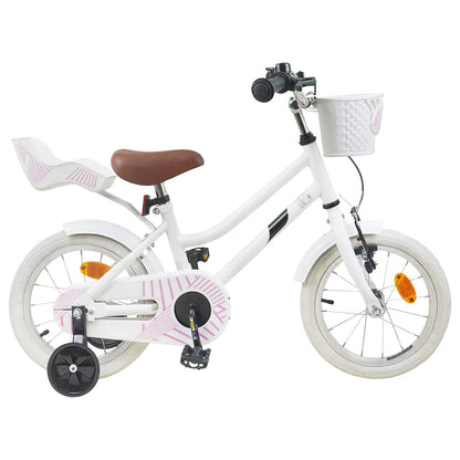vidaXL Kids Bike 16 Inches for 4-6 Years Old White