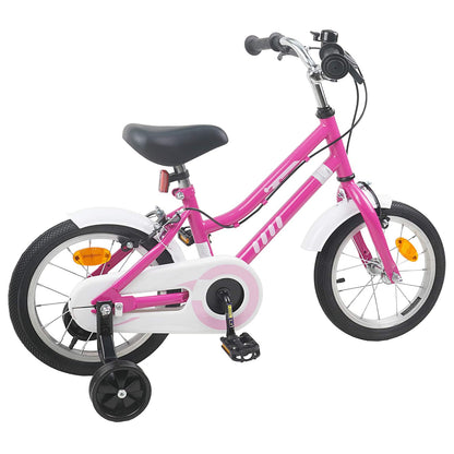 vidaXL Kids Bike 12 Inches for 2-4 Years Old Pink White