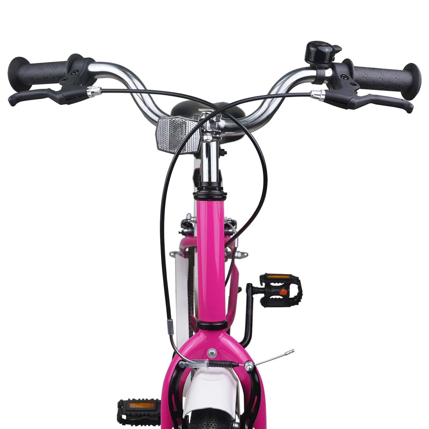 vidaXL Kids Bike 22 Inches for 7-12 Years Old Pink White