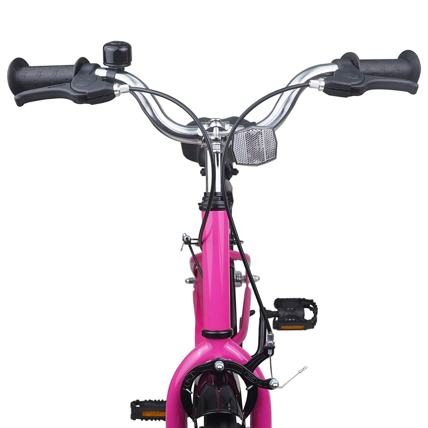 vidaXL Kids Bike 18 Inches for 5-7 Years Old Pink Black