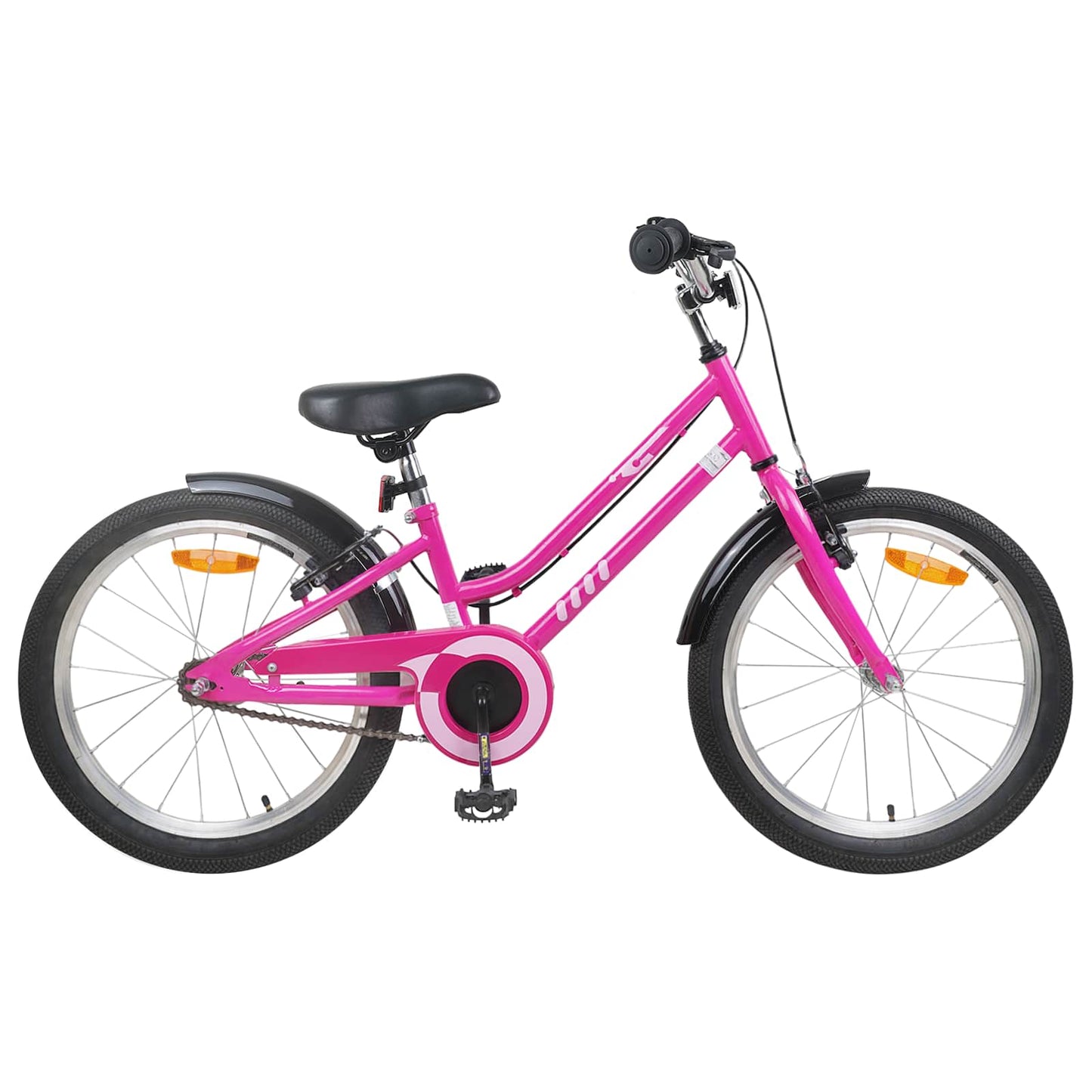 vidaXL Kids Bike 22 Inches for 7-12 Years Old Pink Black