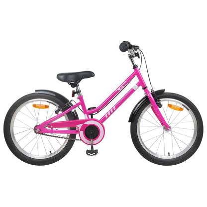 vidaXL Kids Bike 24 Inches for 8-12 Years Old Pink Black