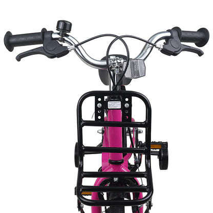 vidaXL Kids Bike 12 Inches for 2-4 Years Old Pink and Black