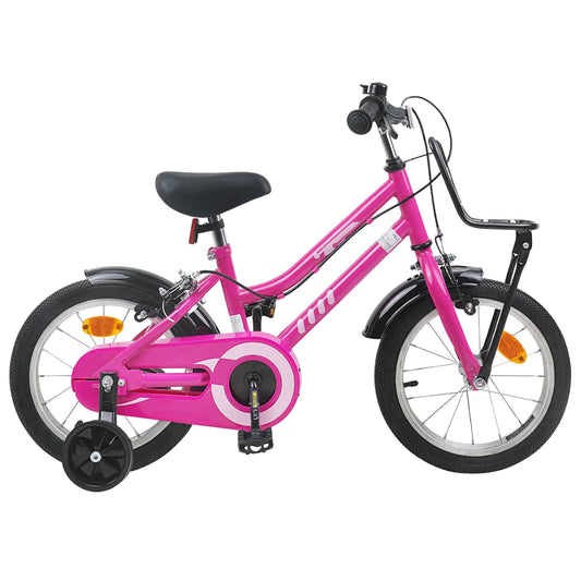 vidaXL Kids Bike 12 Inches for 2-4 Years Old Pink and Black
