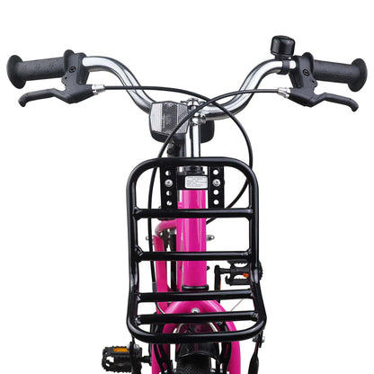 vidaXL Kids Bike 20 Inches for 6-11 Years Old Pink Black
