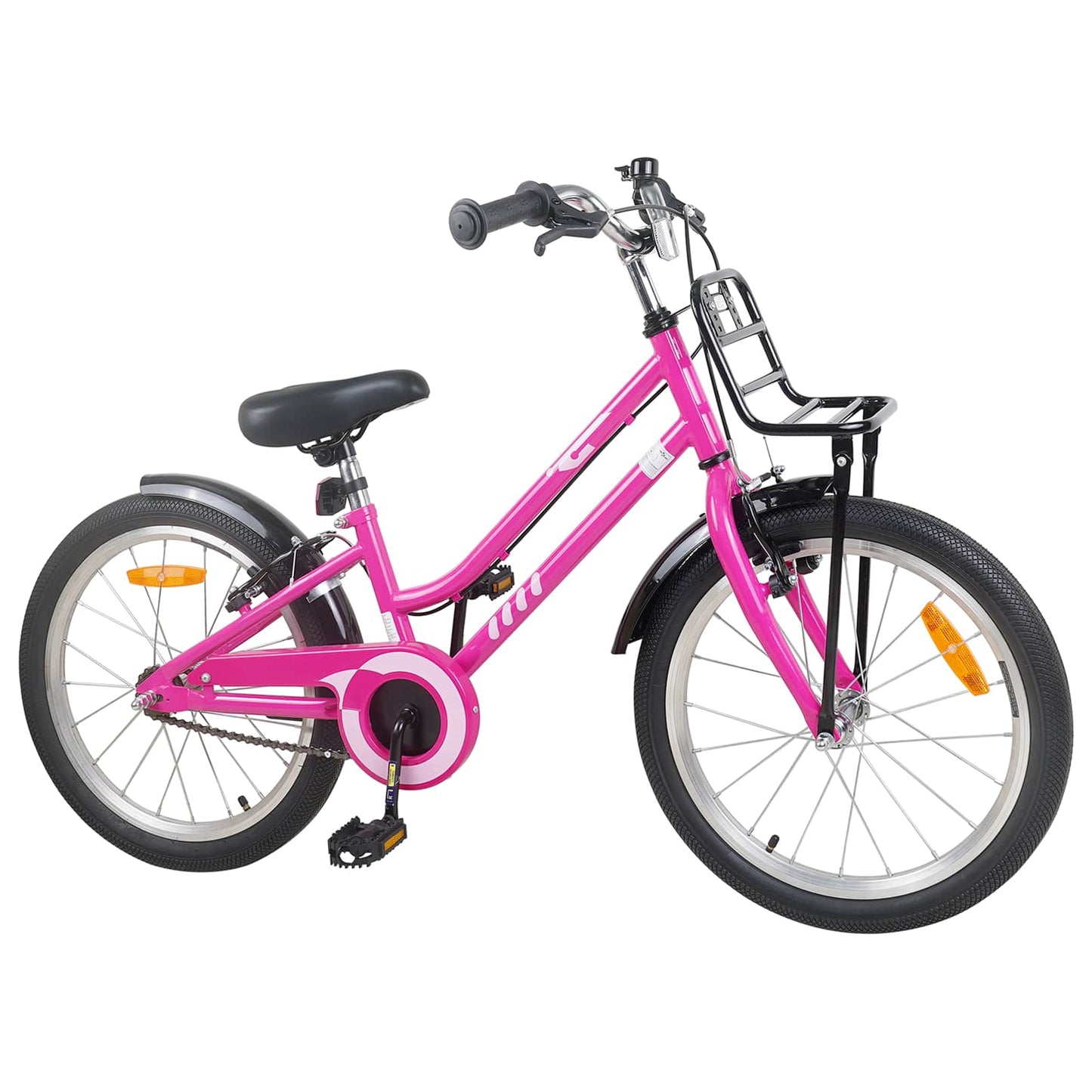 vidaXL Kids Bike 20 Inches for 6-11 Years Old Pink Black