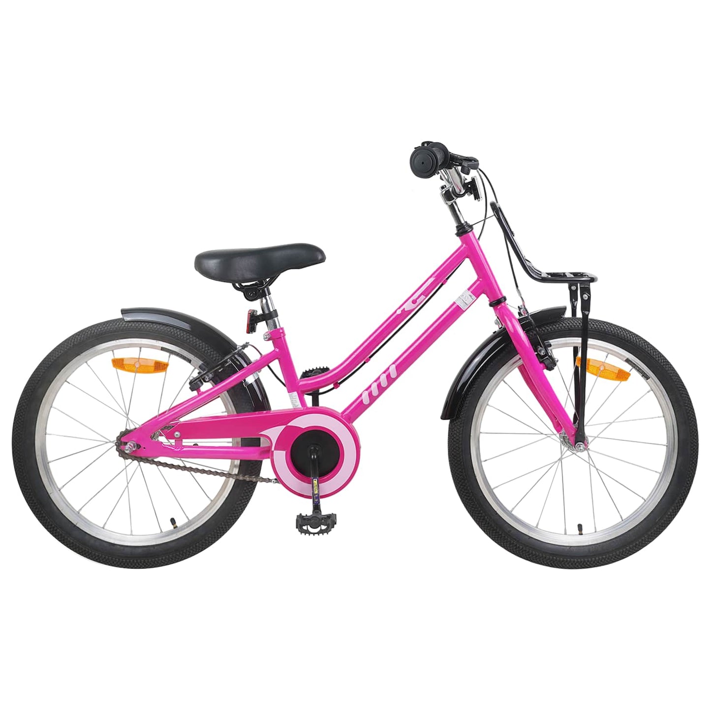 vidaXL Kids Bike 22 Inches for 7-12 Years Old Pink Black