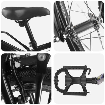 vidaXL Kids Bike 12 Inches for 2-4 Years Old Black