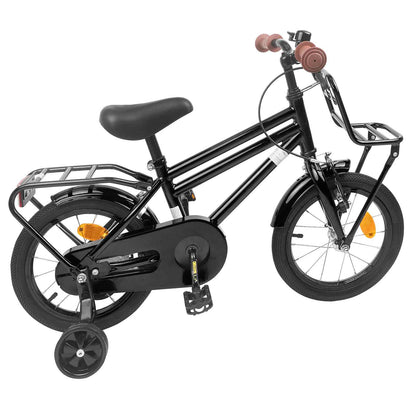 vidaXL Kids Bike 12 Inches for 2-4 Years Old Black