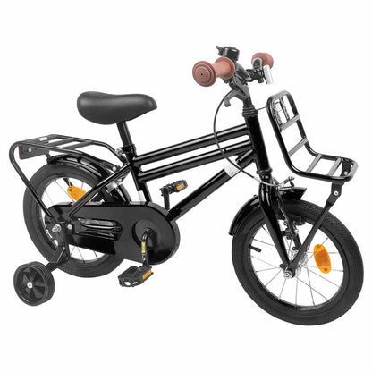 vidaXL Kids Bike 14 Inches for 3-5 Years Old Black
