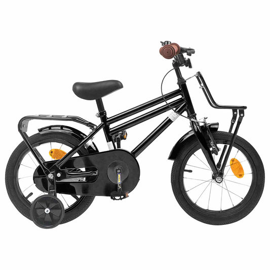 vidaXL Kids Bike 16 Inches for 4-6 Years Old Black