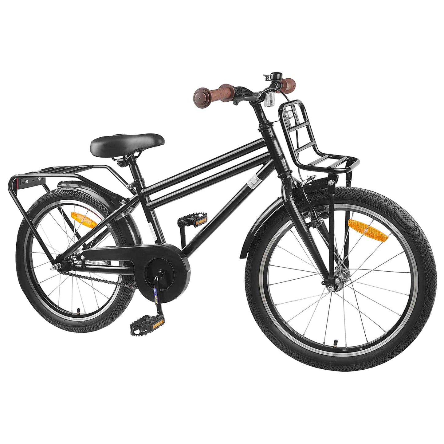 vidaXL Kids Bike 18 Inches for 5-7 Years Old Black
