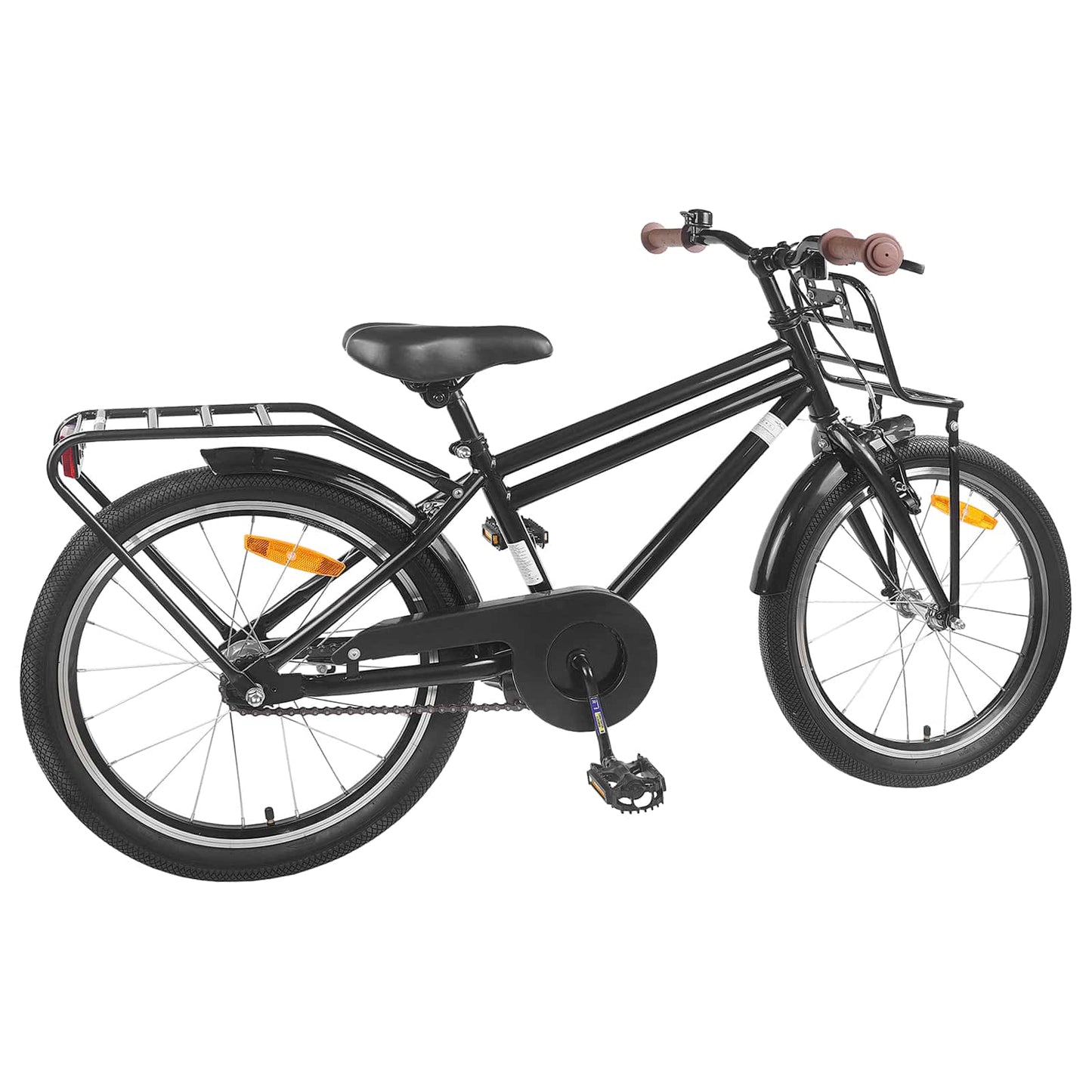 vidaXL Kids Bike 18 Inches for 5-7 Years Old Black