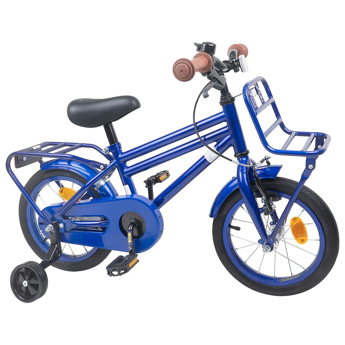 vidaXL Kids Bike 14 Inches for 3-5 Years Old Dark Blue