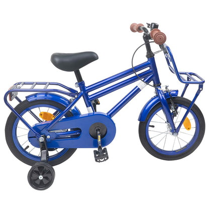 vidaXL Kids Bike 14 Inches for 3-5 Years Old Dark Blue