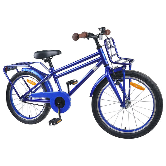 vidaXL Kids Bike 18 Inches for 5-7 Years Old Dark Blue