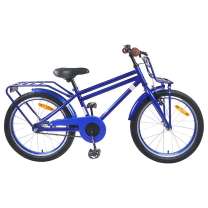 vidaXL Kids Bike 18 Inches for 5-7 Years Old Dark Blue