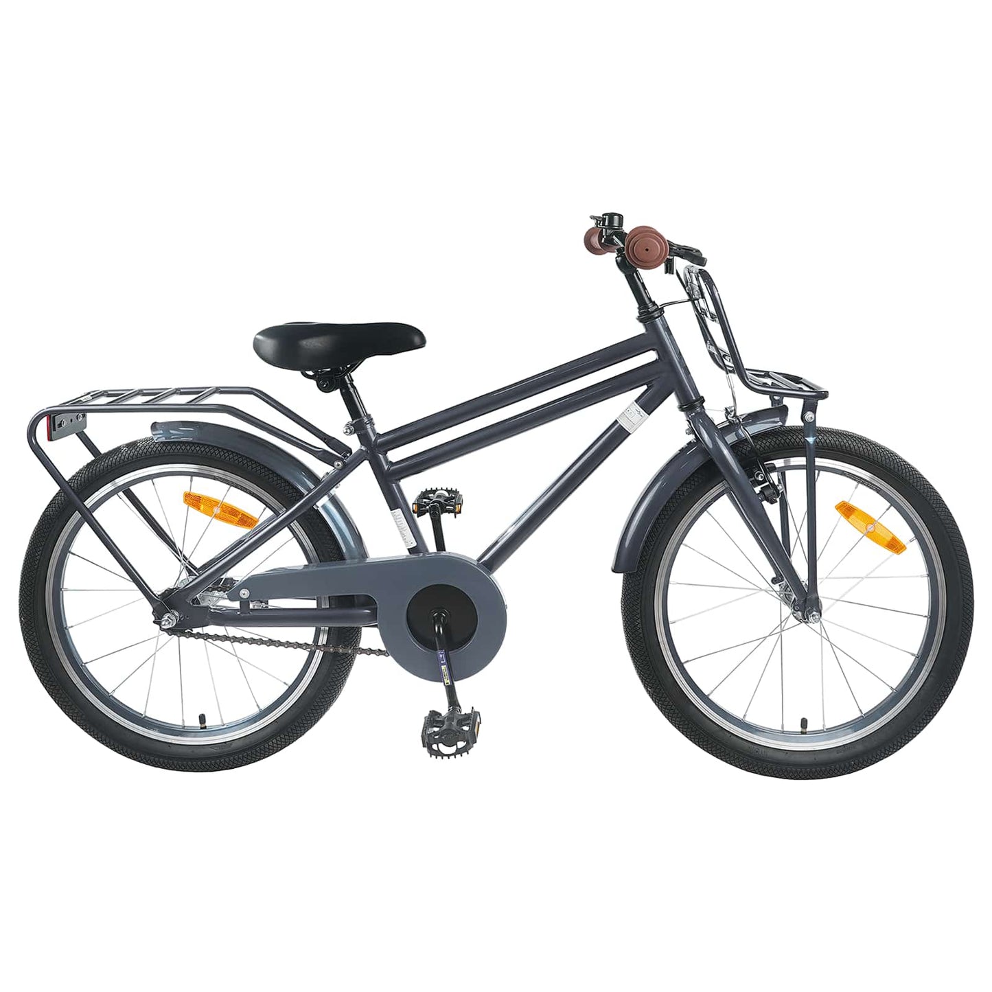 vidaXL Kids Bike 18 Inches for 5-7 Years Old Dark Grey