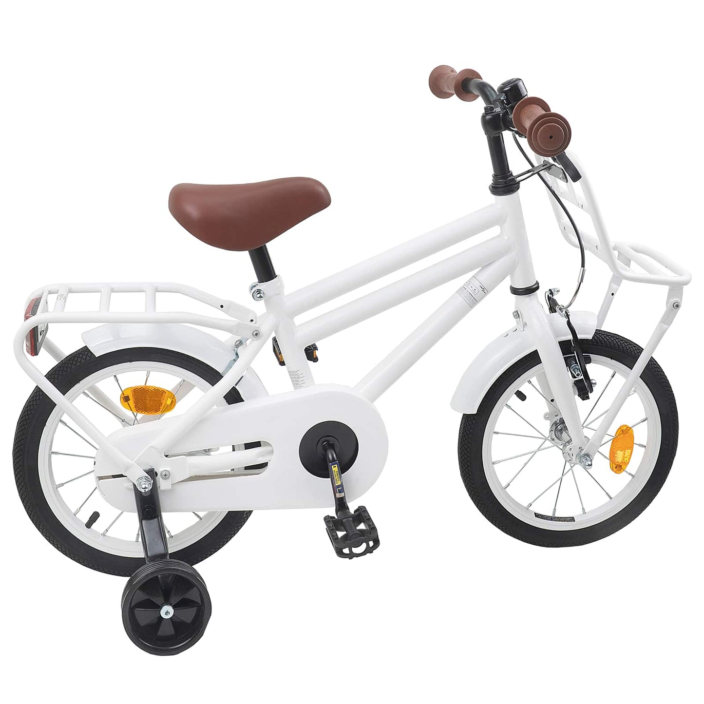 vidaXL Kids Bike 12 Inches for 2-4 Years Old White