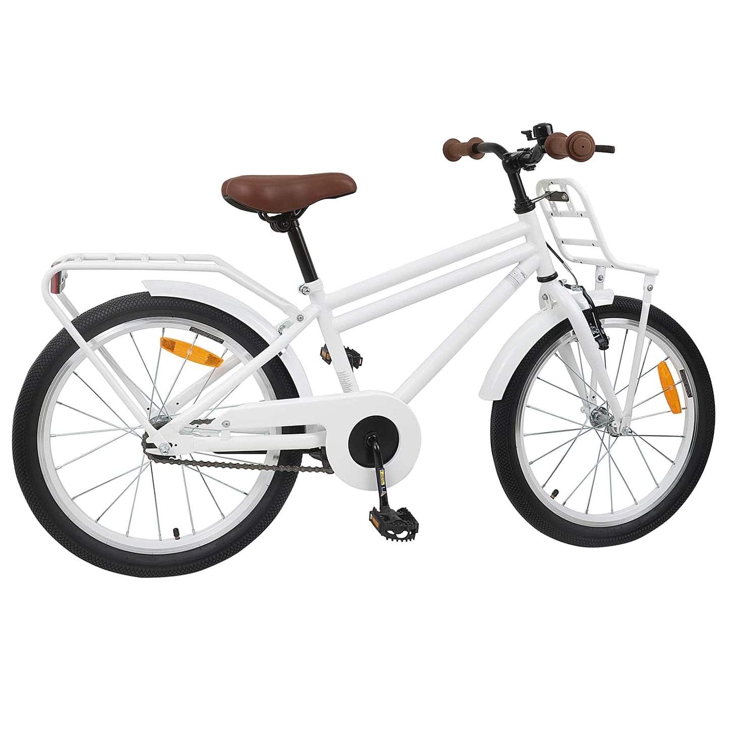 vidaXL Kids Bike 18 Inches for 5-7 Years Old White