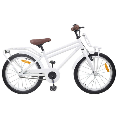 vidaXL Kids Bike 22 Inches for 7-12 Years Old White