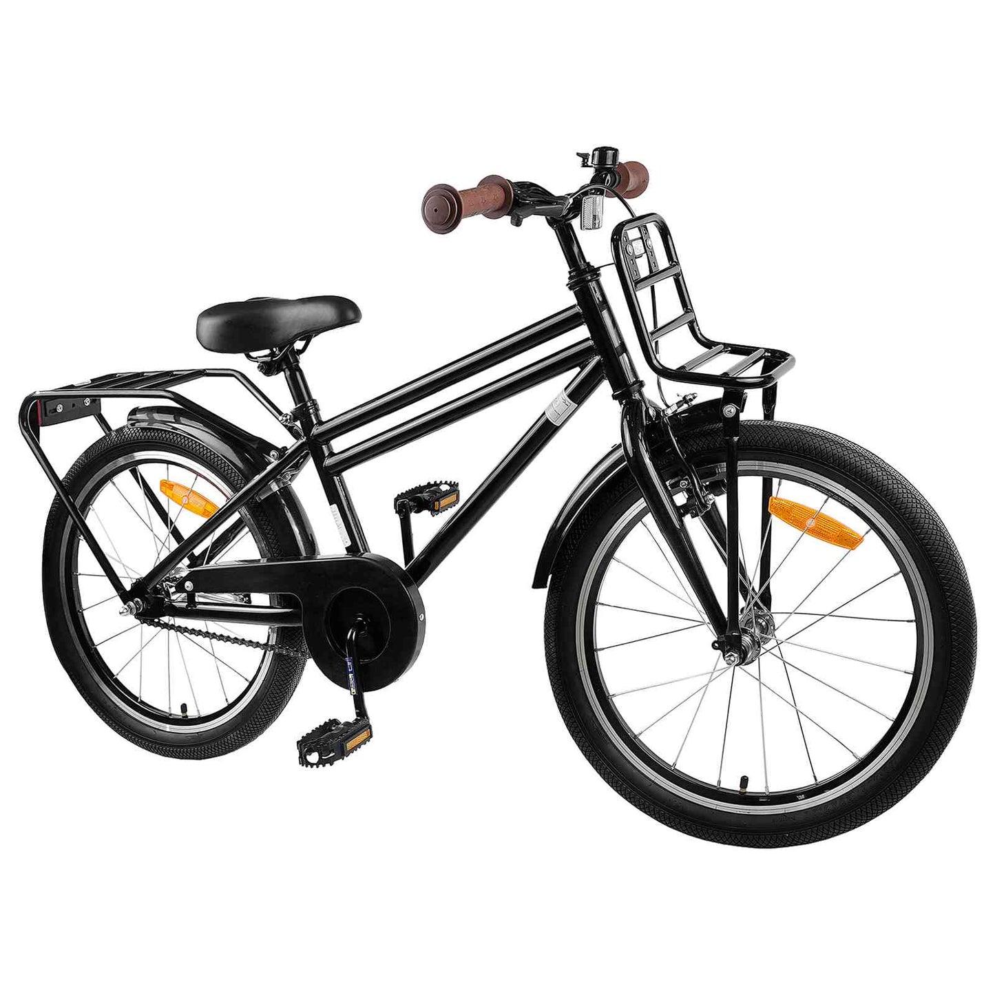 vidaXL Kids Bike 22 Inches for 7-12 Years Old Black