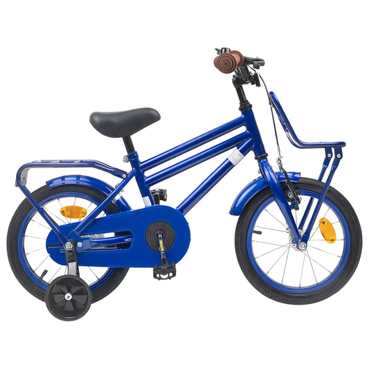 vidaXL Kids Bike 14 Inches for 3-5 Years Old Dark Blue