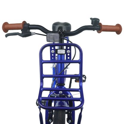 vidaXL Kids Bike 18 Inches for 5-7 Years Old Dark Blue