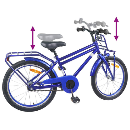 vidaXL Kids Bike 20 Inches for 6-11 Years Old Dark Blue