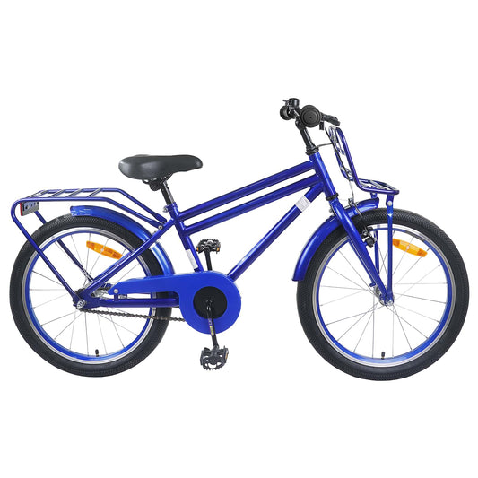 vidaXL Kids Bike 20 Inches for 6-11 Years Old Dark Blue