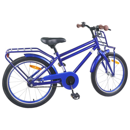 vidaXL Kids Bike 22 Inches for 7-12 Years Old Dark Blue
