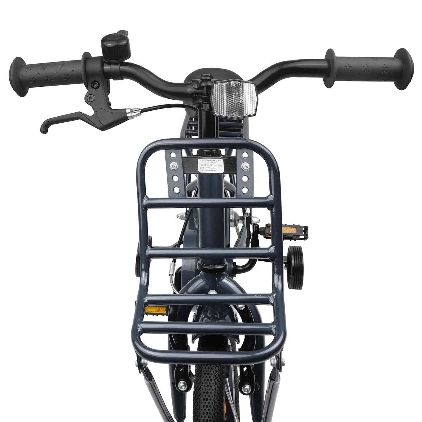 vidaXL Kids Bike 14 Inches for 3-5 Years Old Dark Grey
