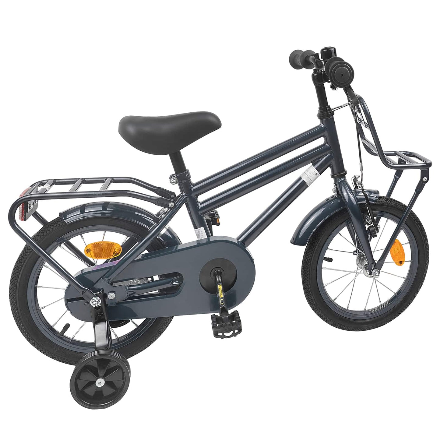 vidaXL Kids Bike 14 Inches for 3-5 Years Old Dark Grey