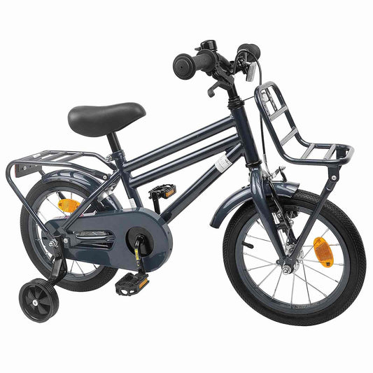vidaXL Kids Bike 16 Inches for 4-6 Years Old Dark Grey