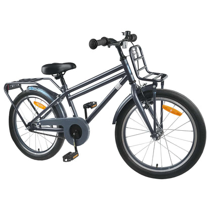 vidaXL Kids Bike 20 Inches for 6-11 Years Old Dark Grey