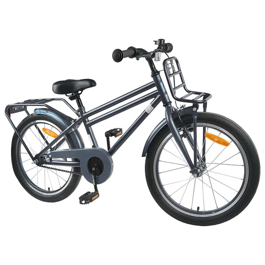 vidaXL Kids Bike 20 Inches for 6-11 Years Old Dark Grey