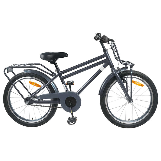 vidaXL Kids Bike 20 Inches for 6-11 Years Old Dark Grey