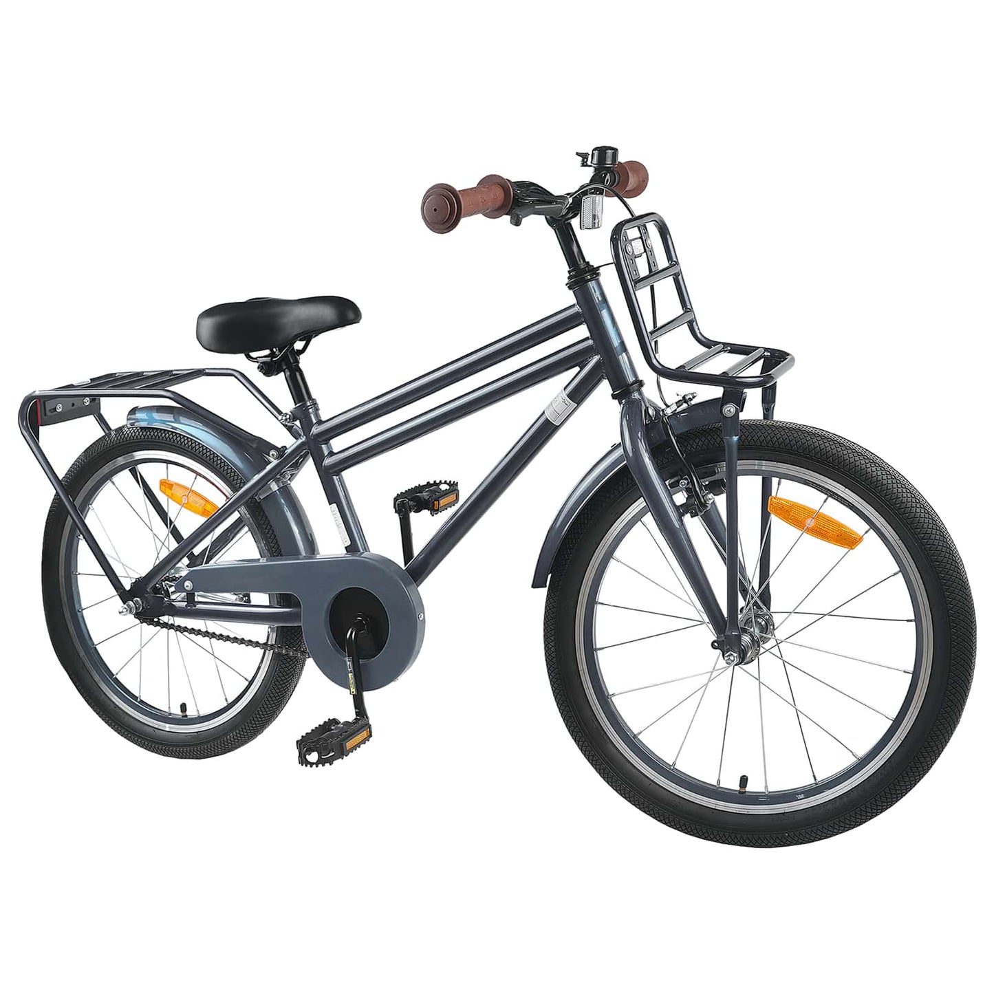 vidaXL Kids Bike 22 Inches for 7-12 Years Old Dark Grey
